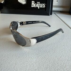 Diesel Designer Vintage 90's SCUD SZ6 59-19-125 Matrix Futuristic Silver RARE